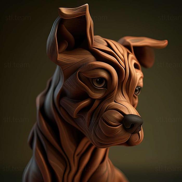 3D model Slovak dude dog (STL)